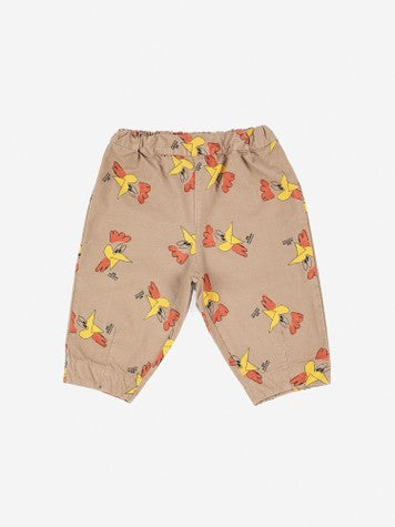 Baby Boys & Girls Beige Printed Trousers