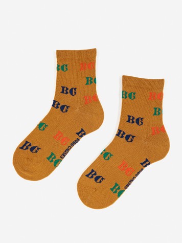 Boys & Girls Brown Cotton Socks