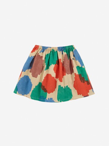Girls Multicolor Spot Skirt