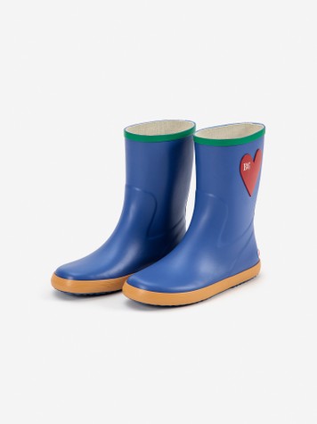 Boys & Girls Blue Heart Rainboot