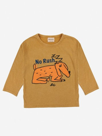 Boys & Girls Brown Logo Cotton T-Shirt