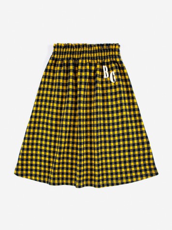 Girls Yellow Check Skirt