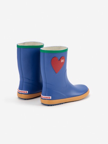 Boys & Girls Blue Heart Rainboot