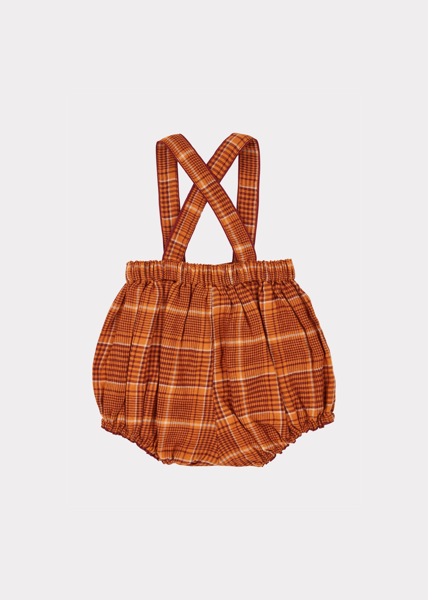 Baby Boys & Girls Orange Check Dunlin Romper