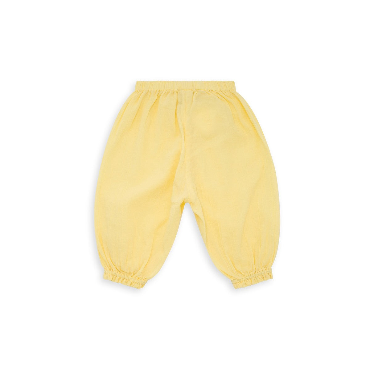Baby Girls Jaune Shake Cotton Trousers