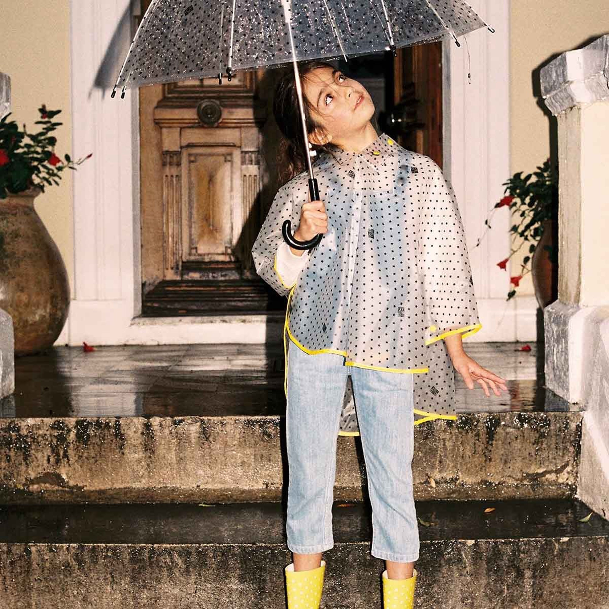 Girls Transparent Rain Cape