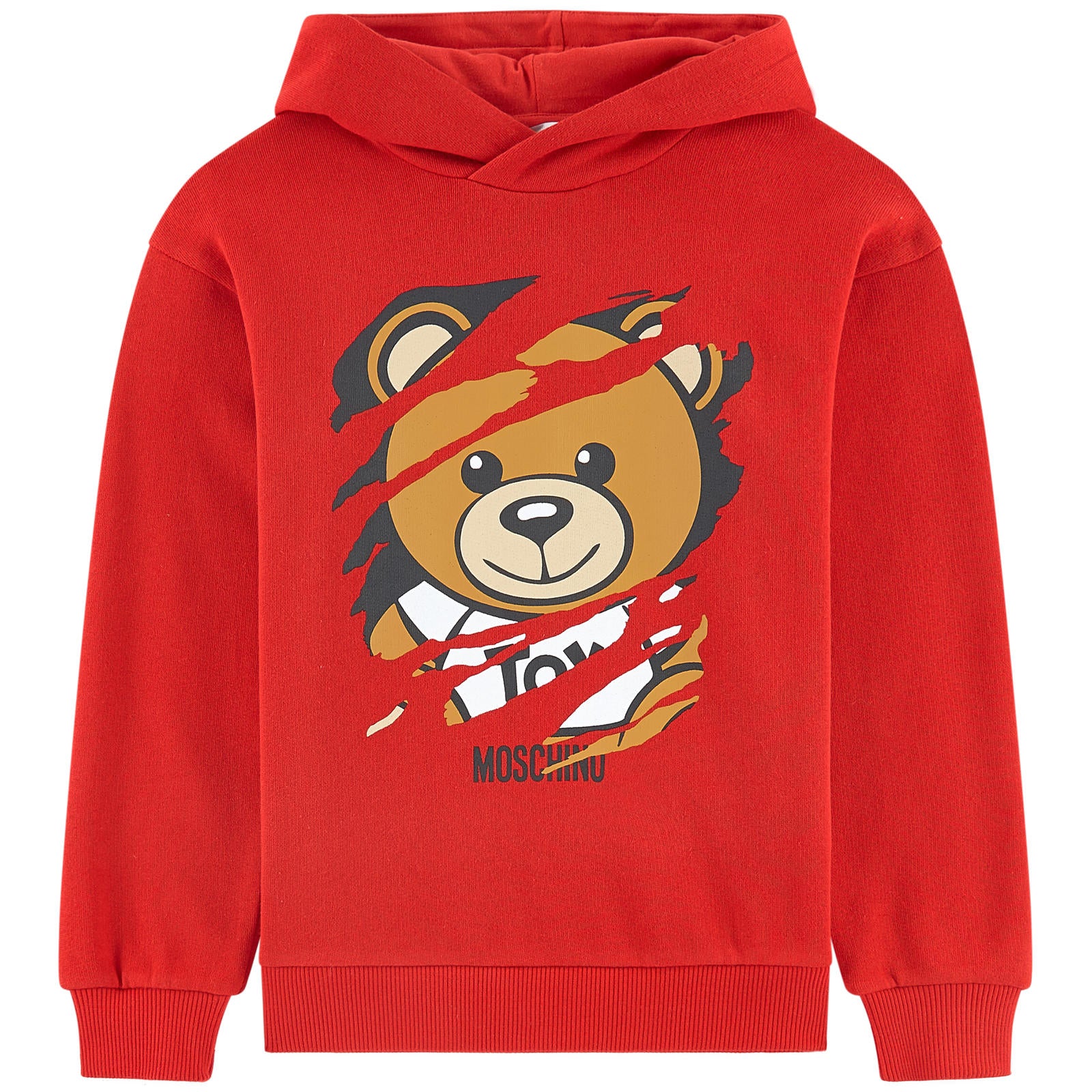 Boys & Girls Poppy Red Cotton Sweatshirts