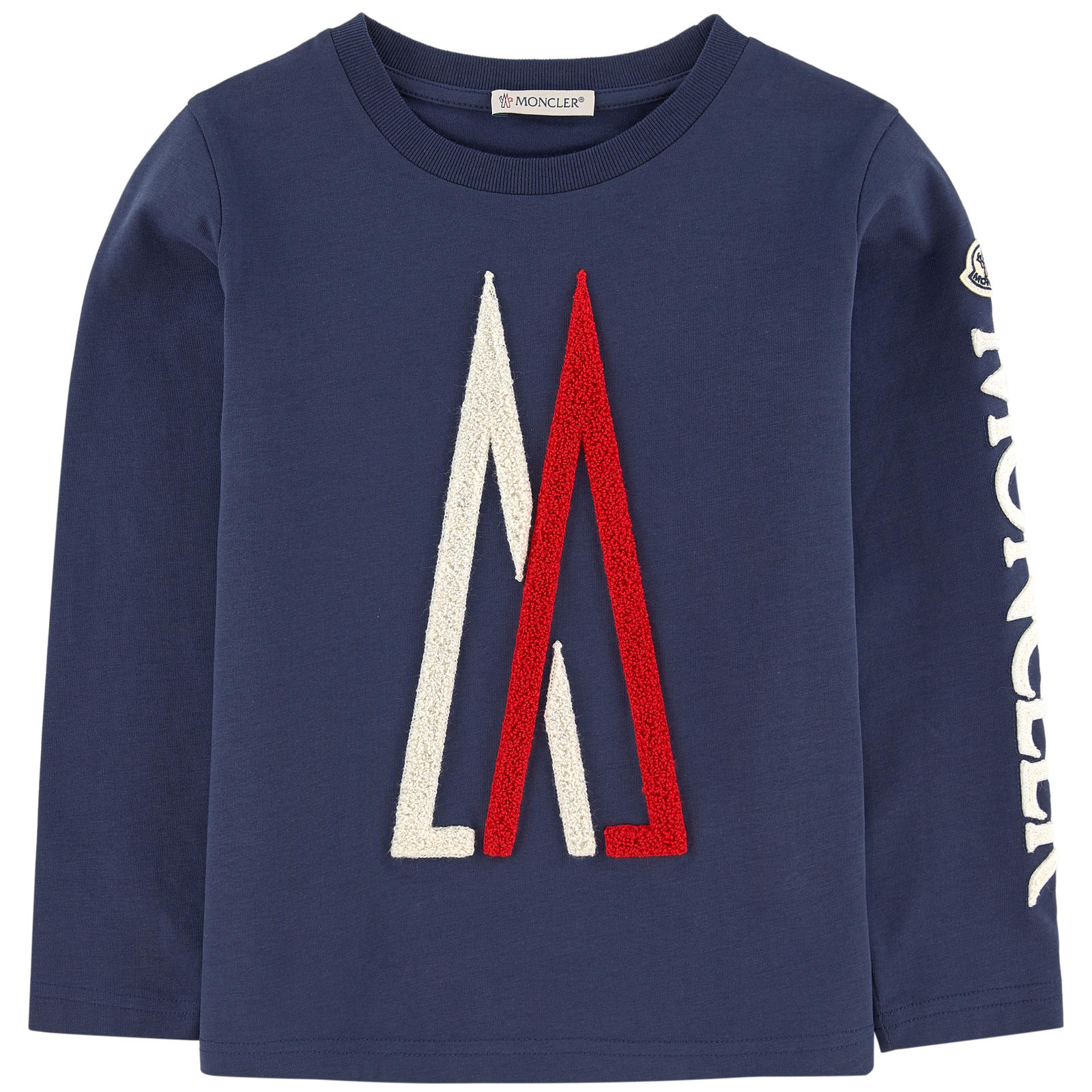 Boys Blue Cotton Logo T-shirt