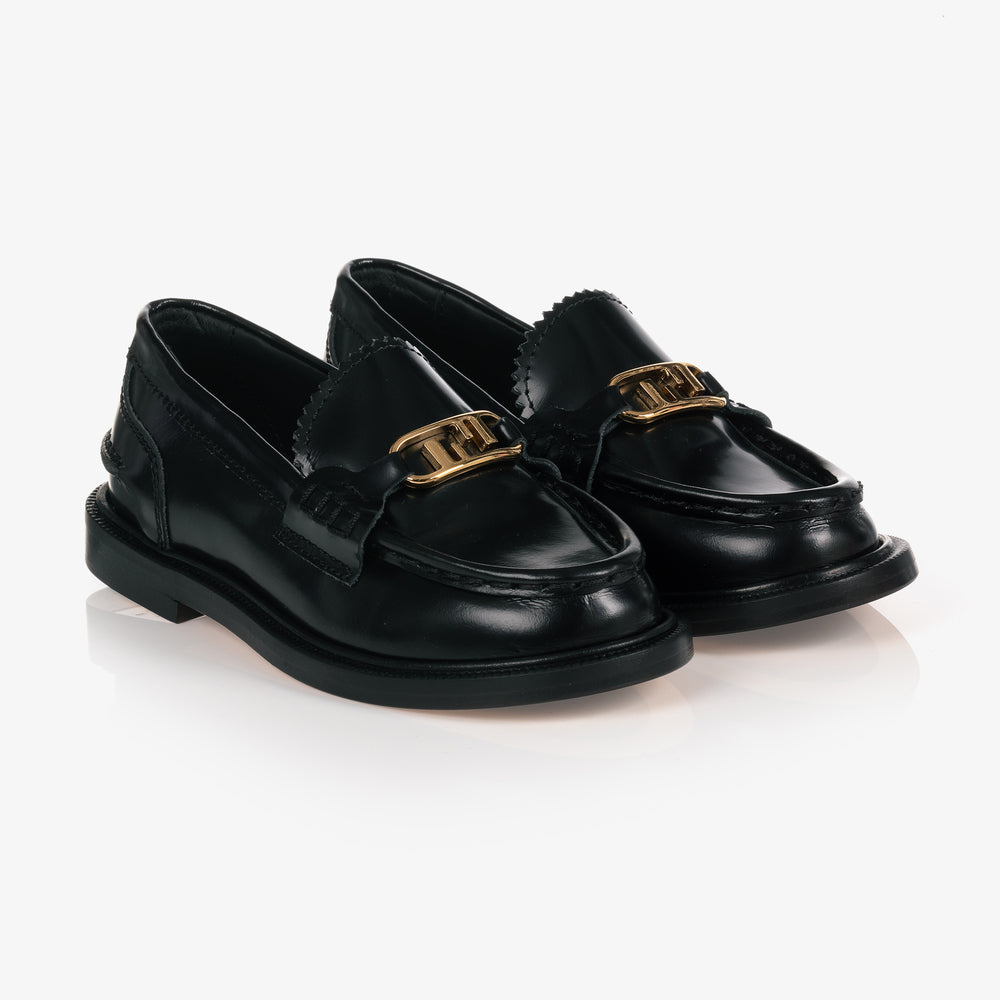 Girls Black Flat Shoes