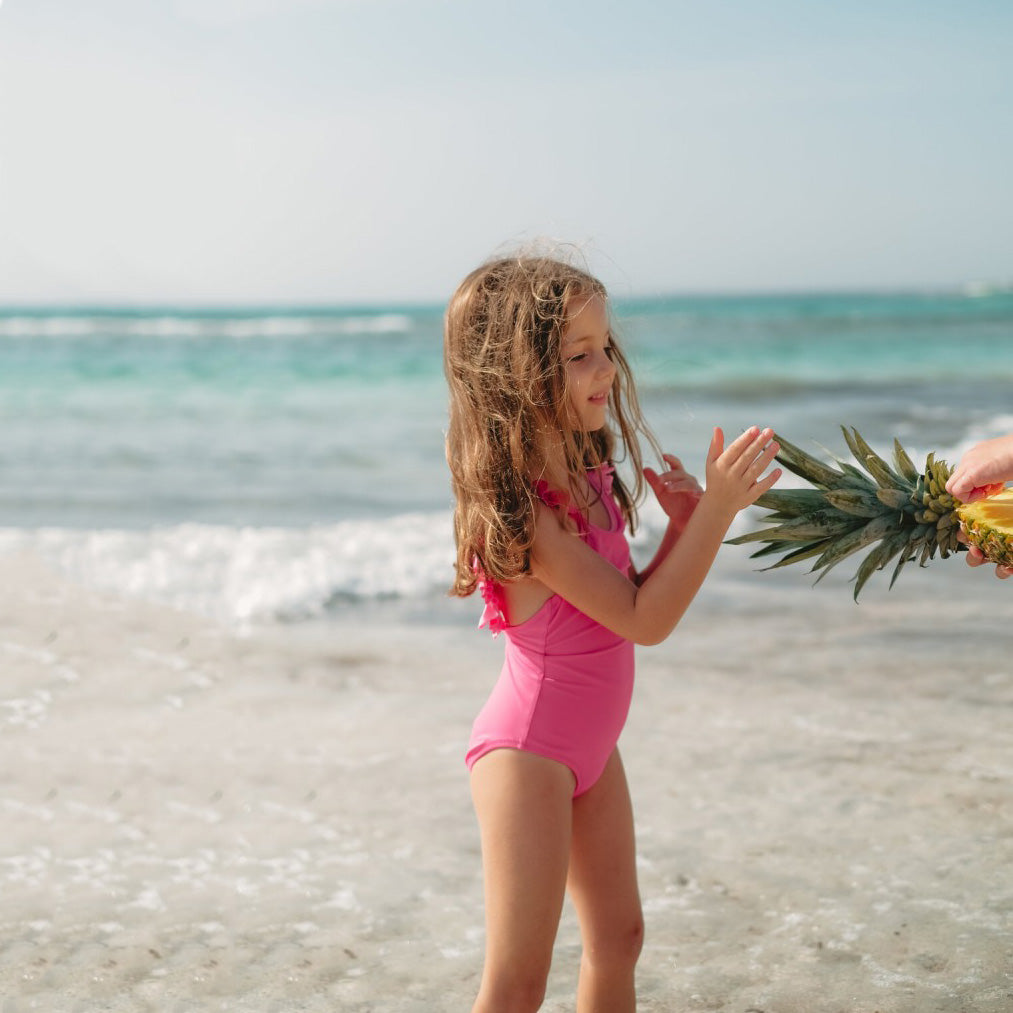 Baby Girls Pink UV Swimsuit