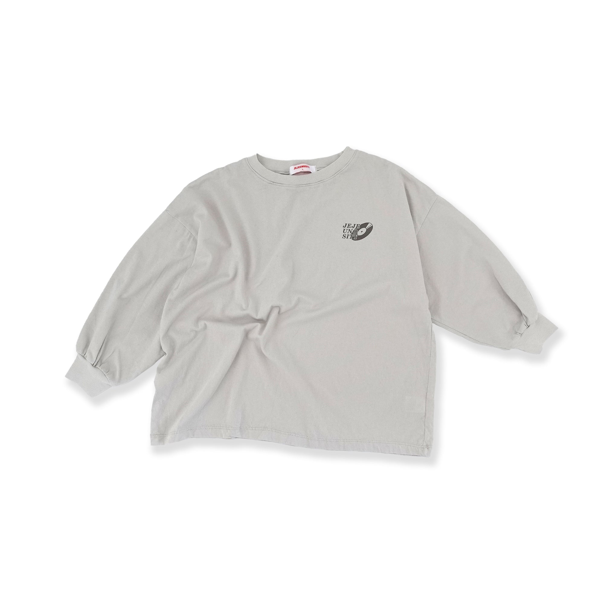 Boys & Girls Grey Cotton T-Shirt