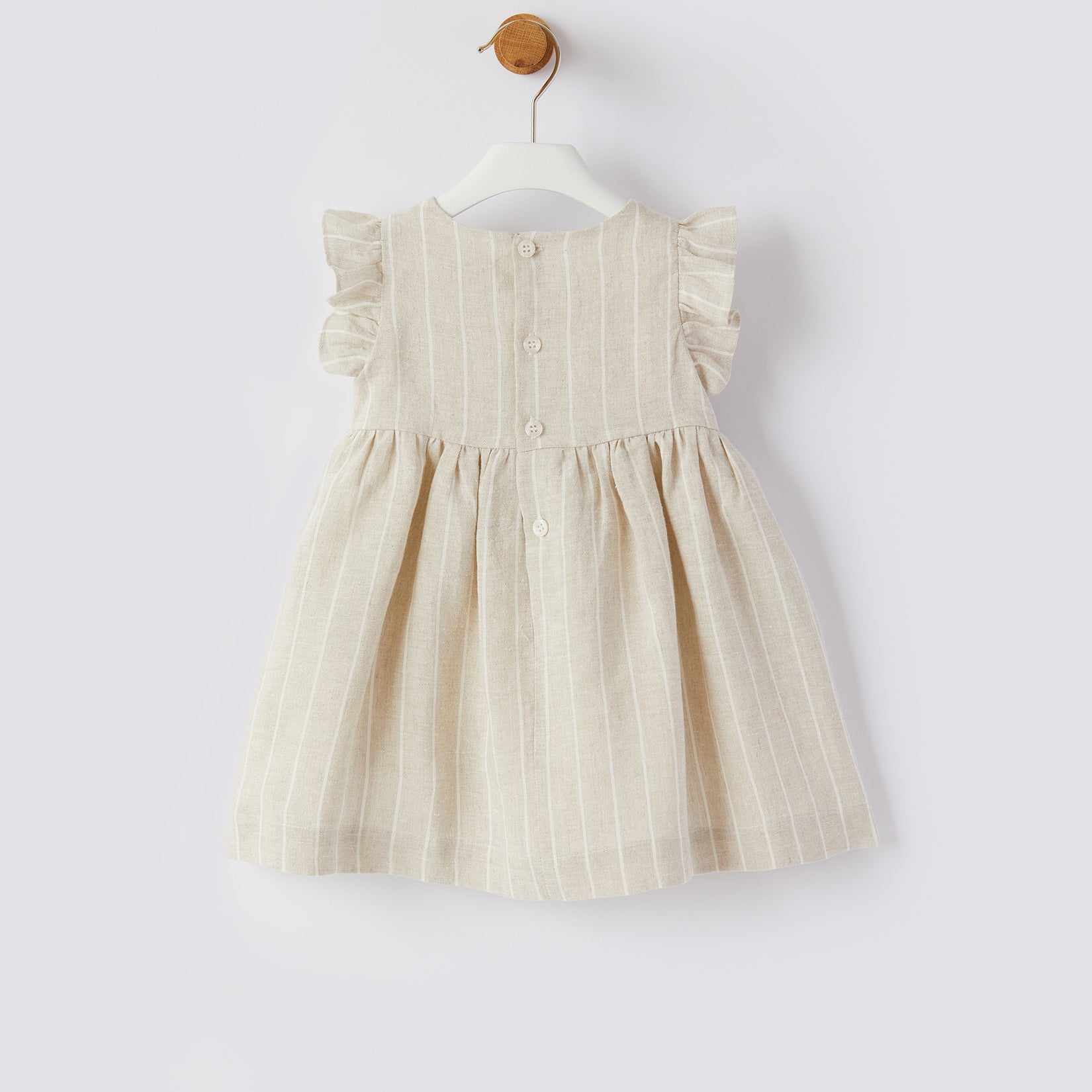 Baby Girls Beige Bowknot Dress