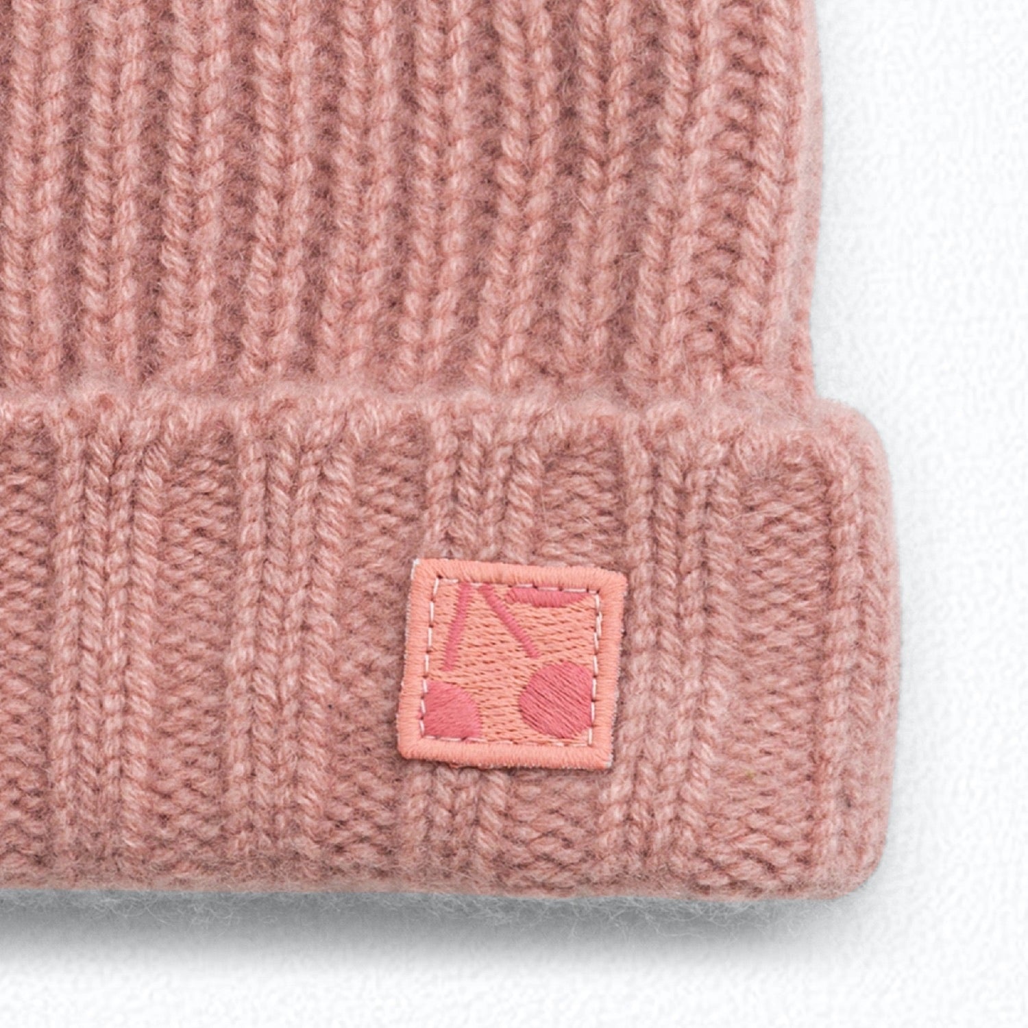 Girls Medium Pink Cashmere Beanie
