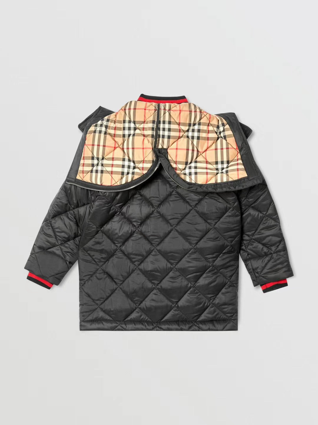 Boys Black Padded Down Jacket