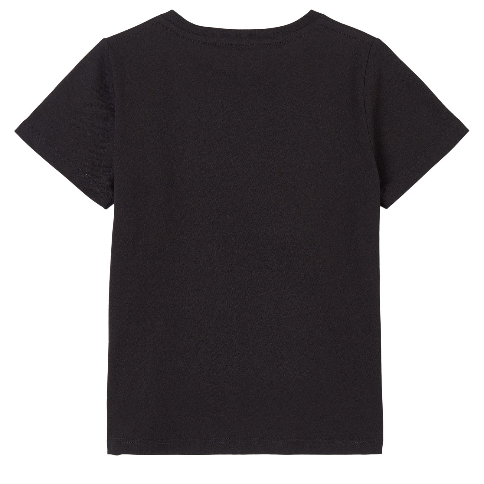 Boys & Girls Black Logo Cotton T-Shirt