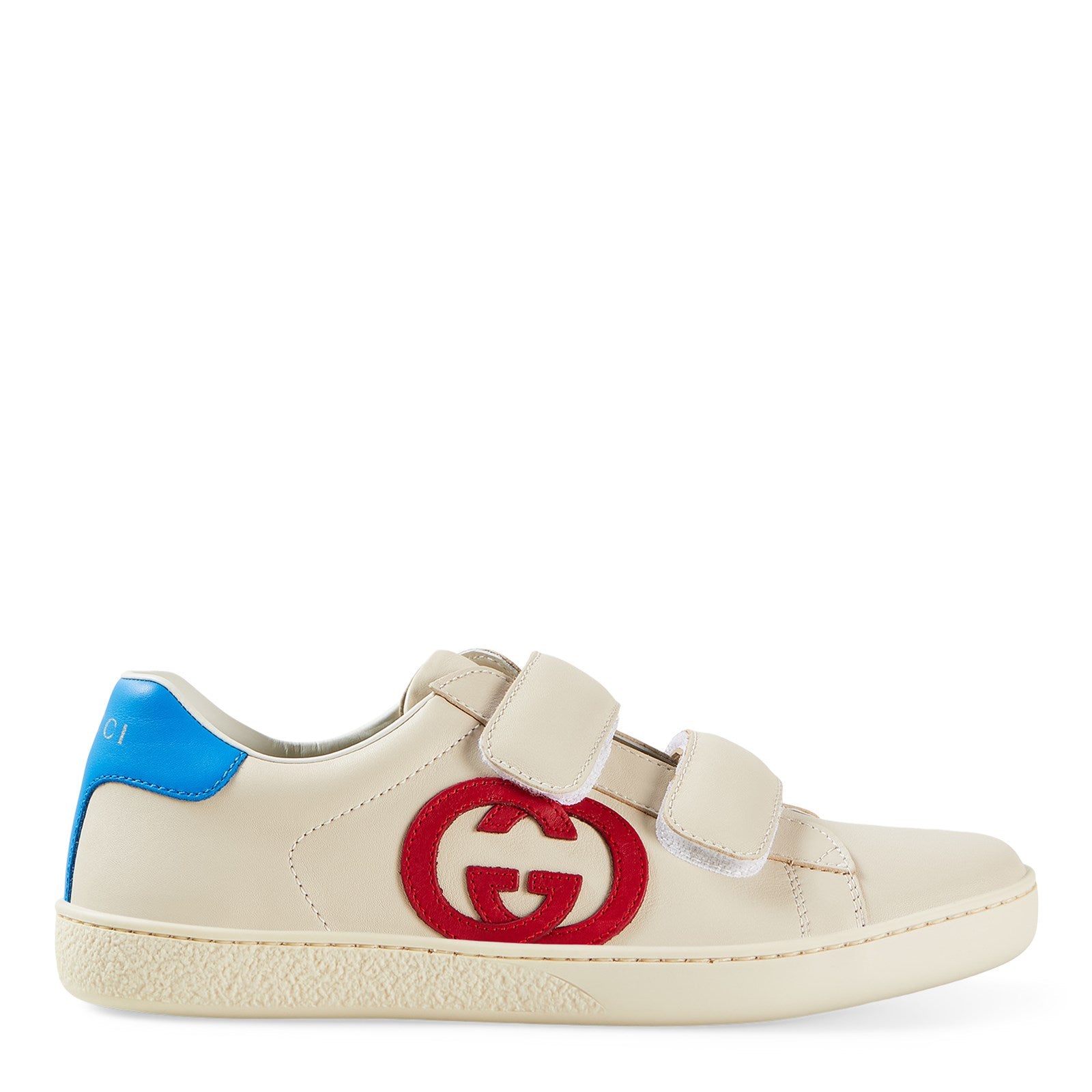 Boys & Girls White GG Logo Leather Shoes