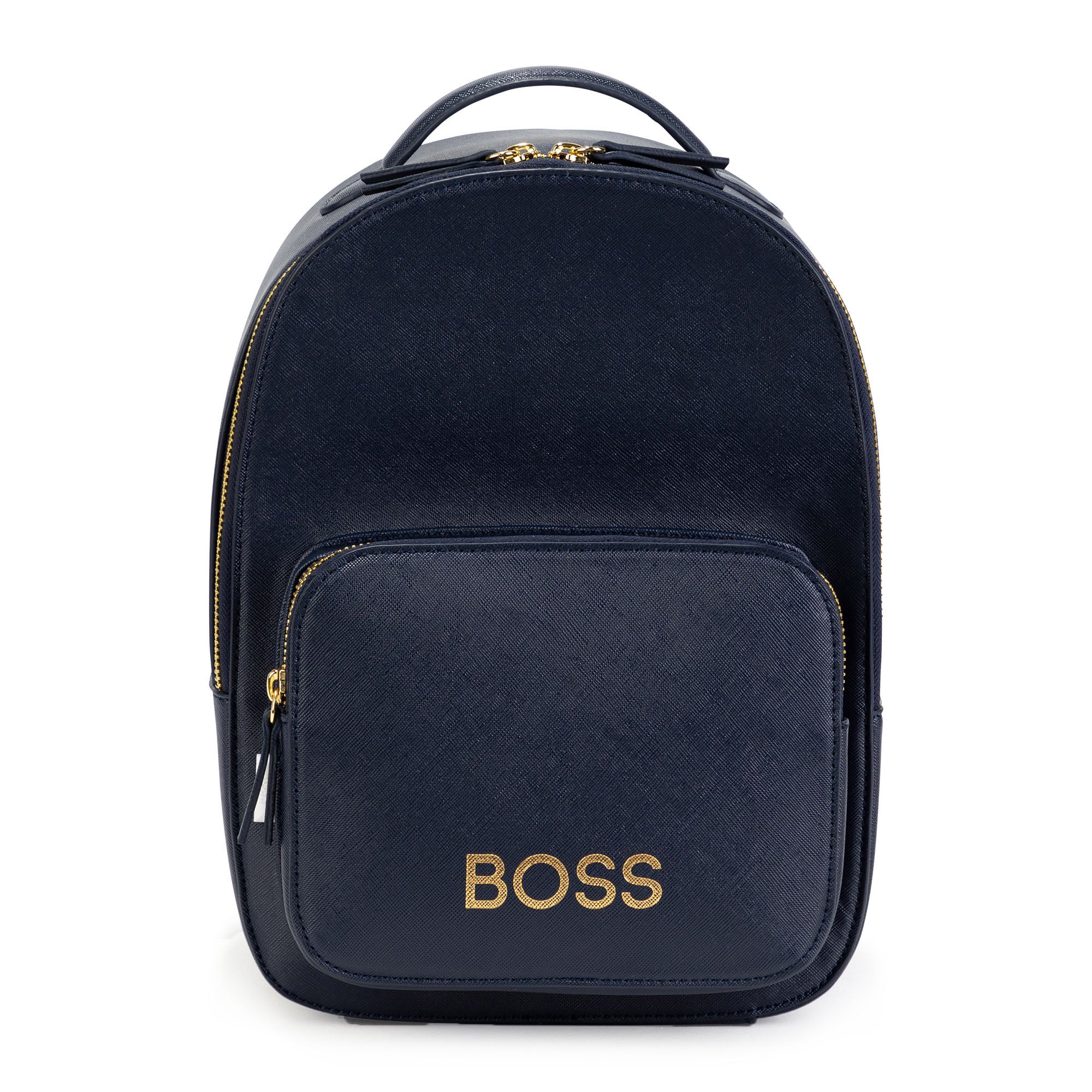 Girls Navy Logo Backpack
