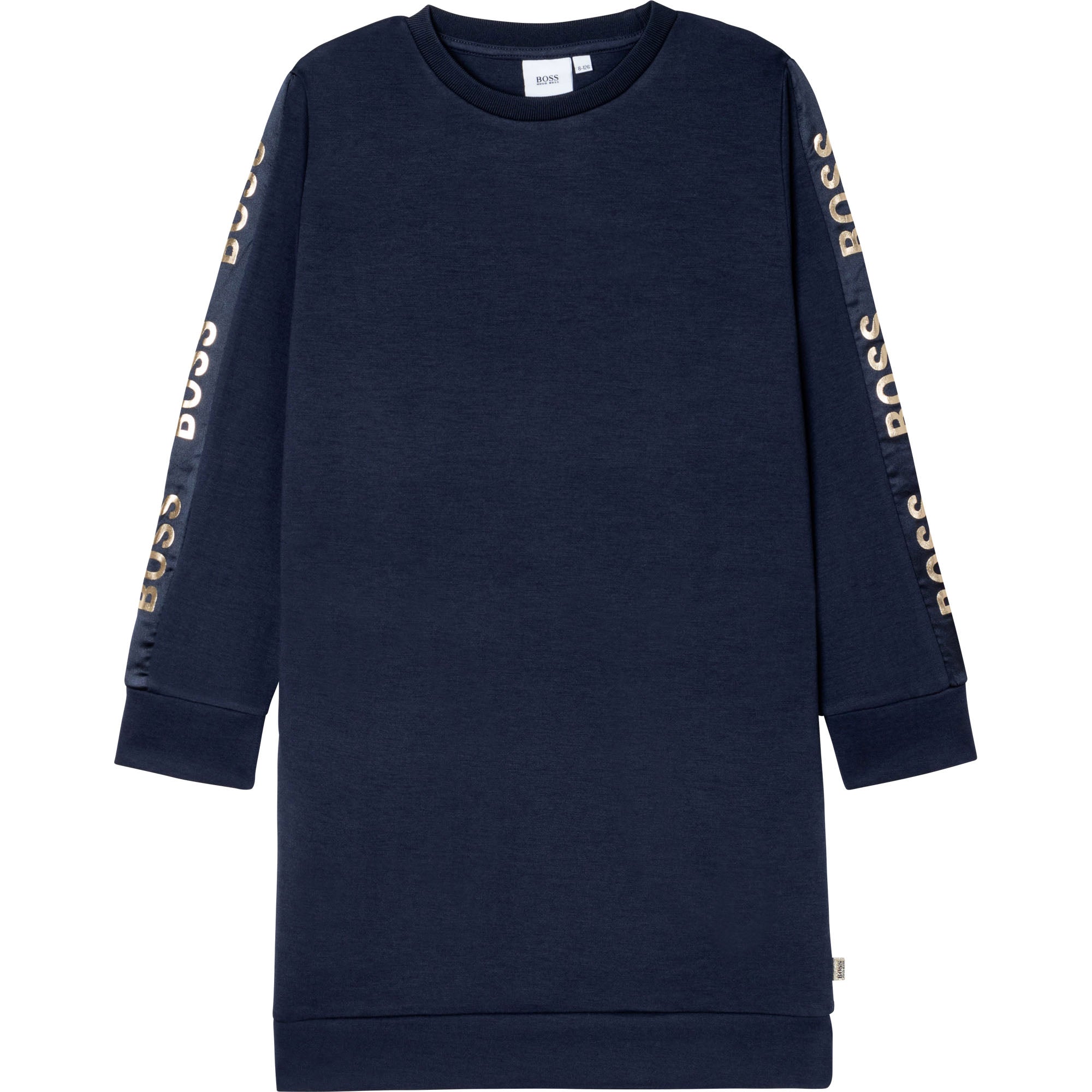 Girls Navy Logo Dress