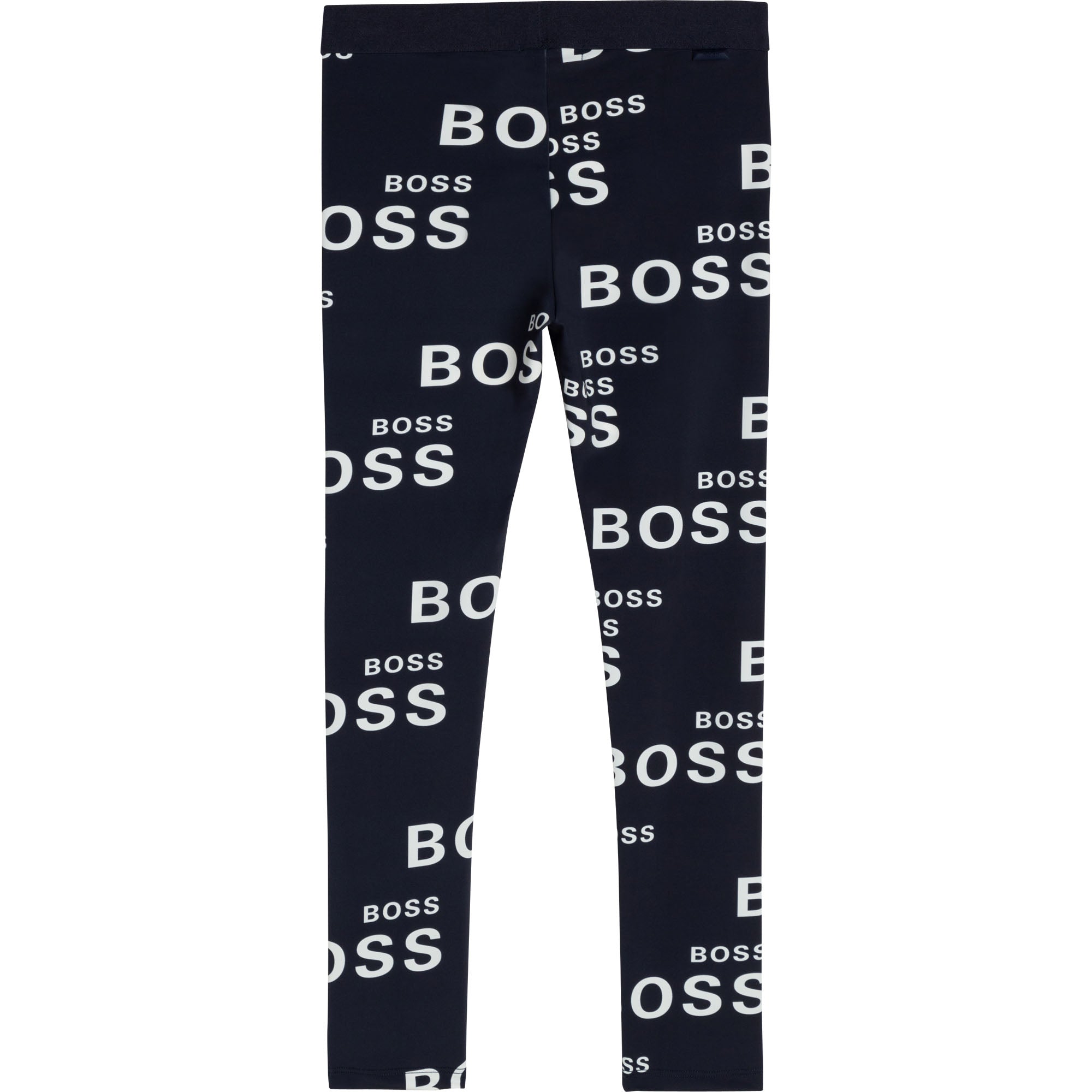 Girls Black Logo Leggings