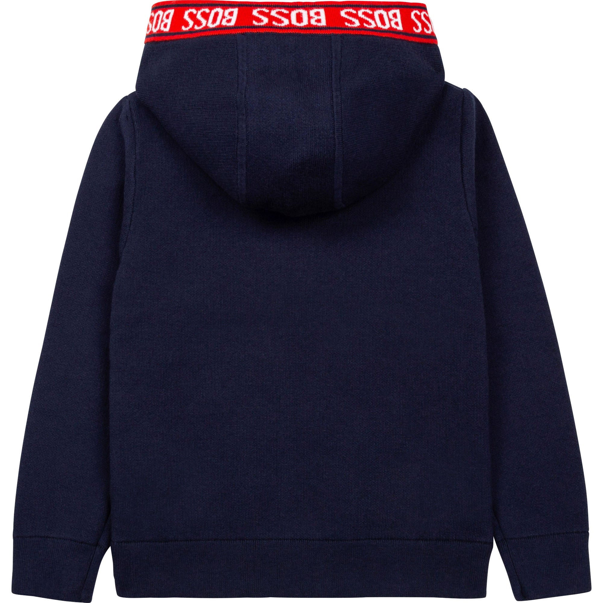 Boys Navy Zip-Up Top