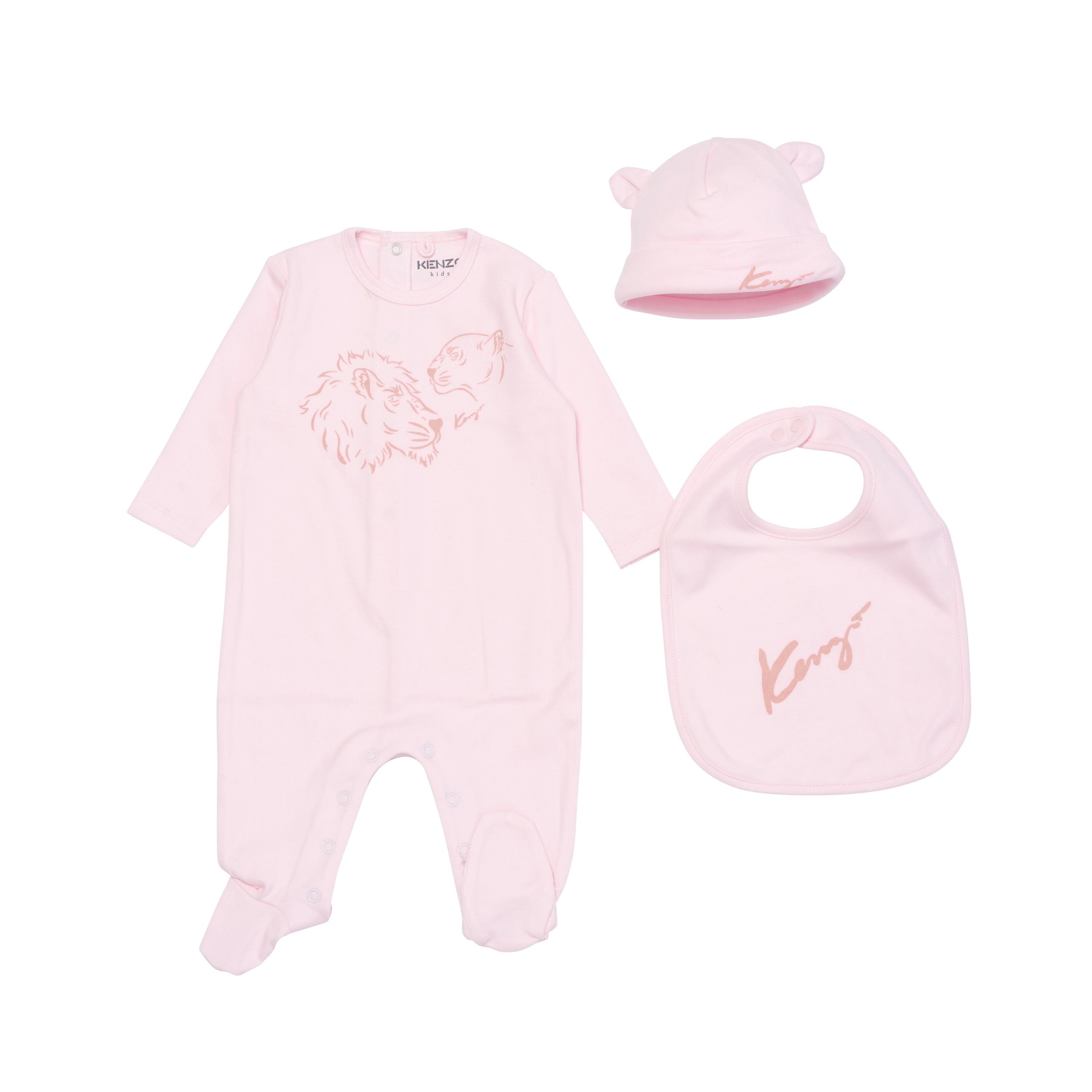 Baby Girls Pink Babysuit Set