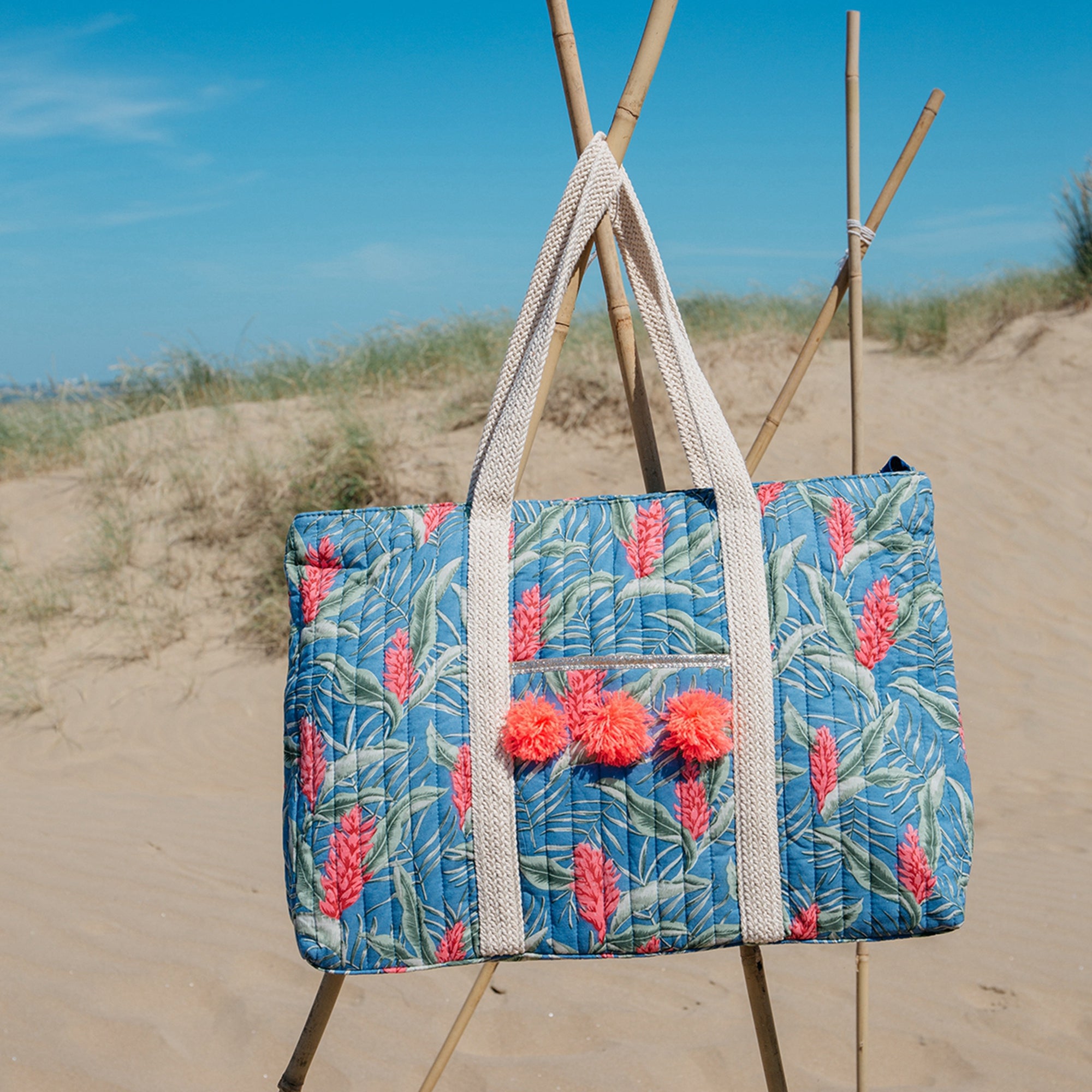 Girls Lagoon Leaves Cotton Bag