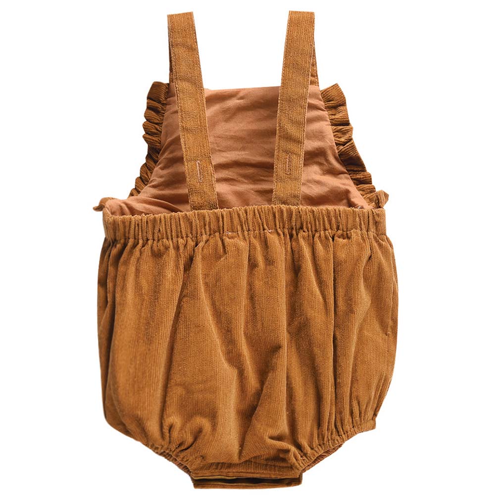 Baby Ginger Yellow Cotton Overalls