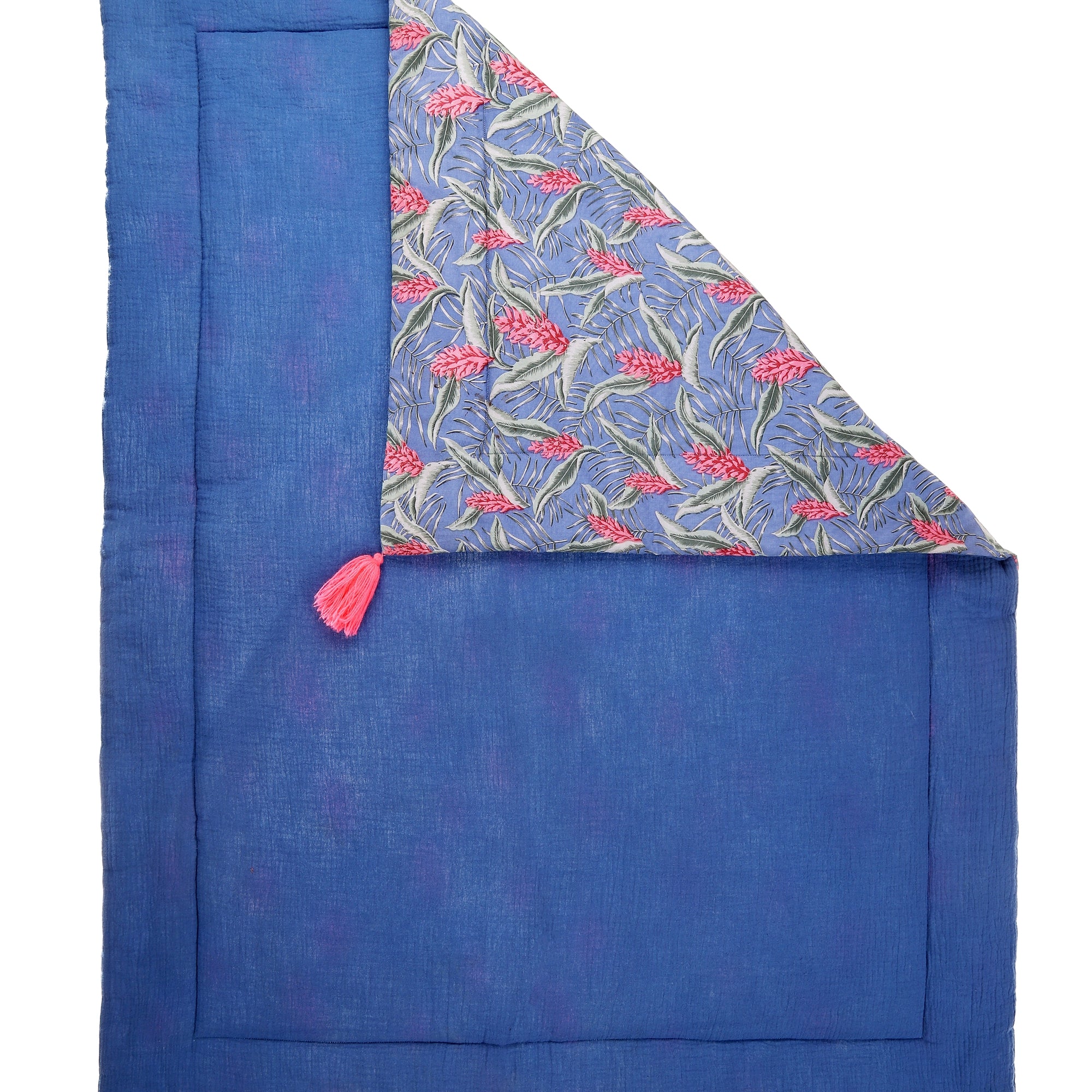 Baby Lagoon Leaves Cotton Quilt