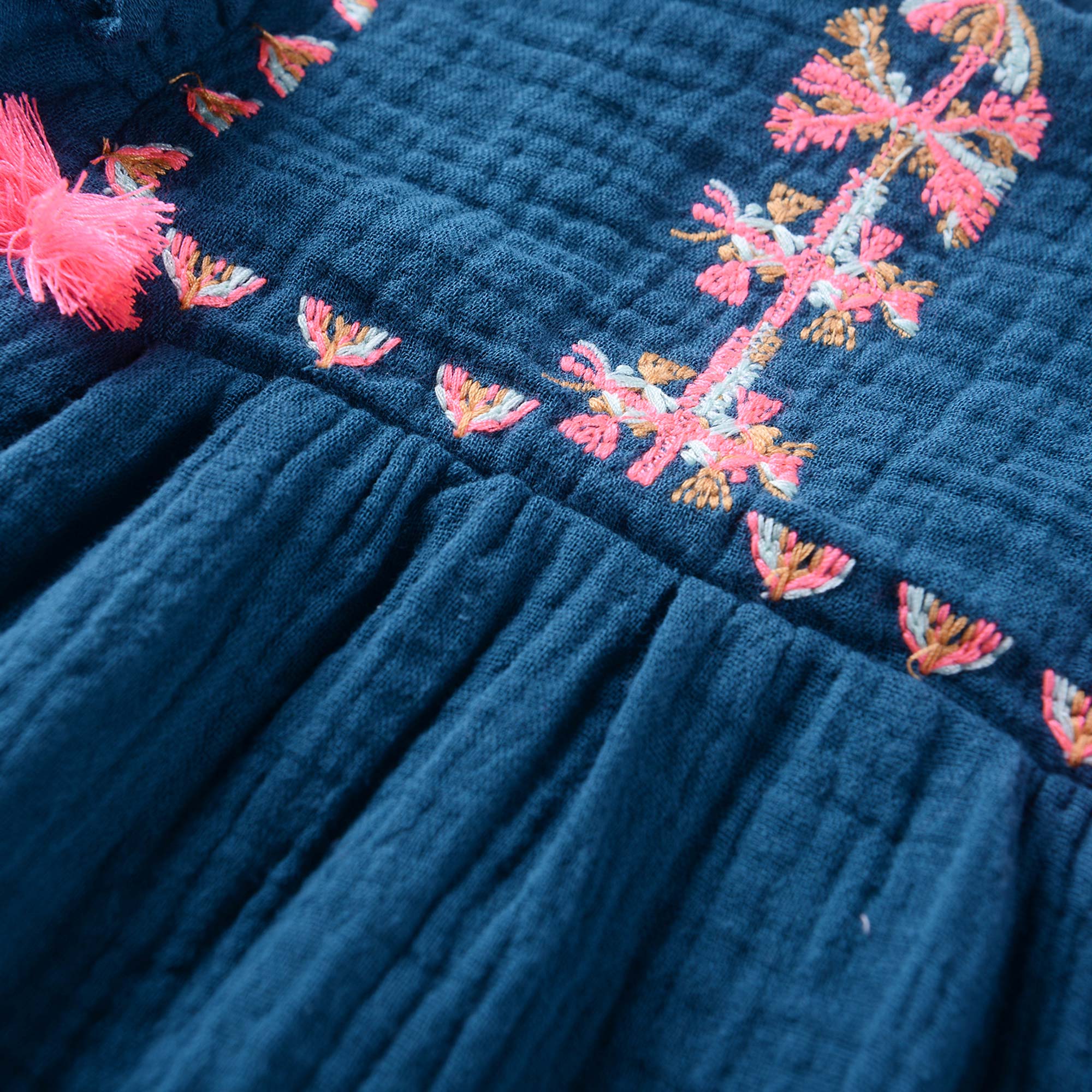 Girls Blue "Ella" Cotton Top