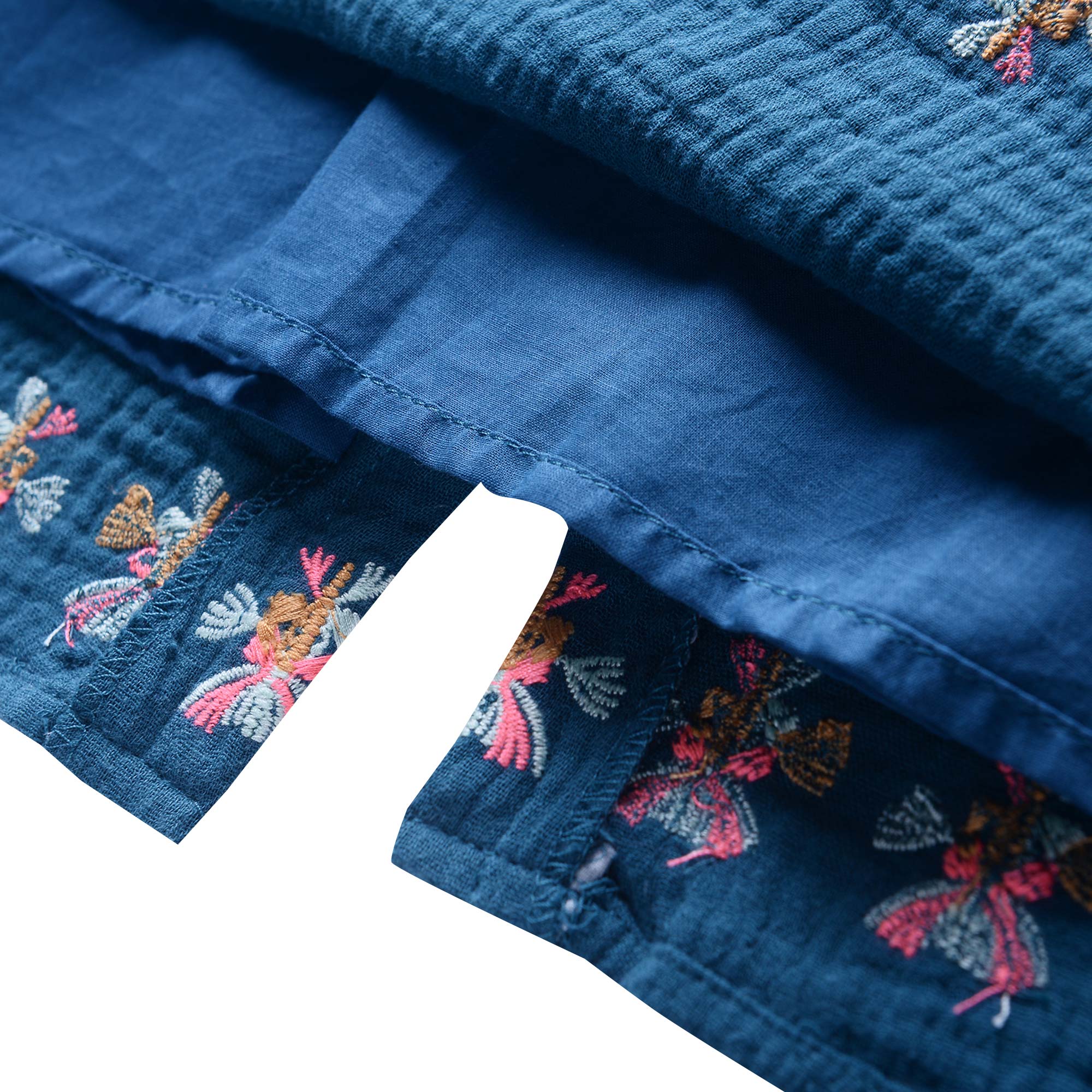 Girls Blue "Ella" Cotton Top