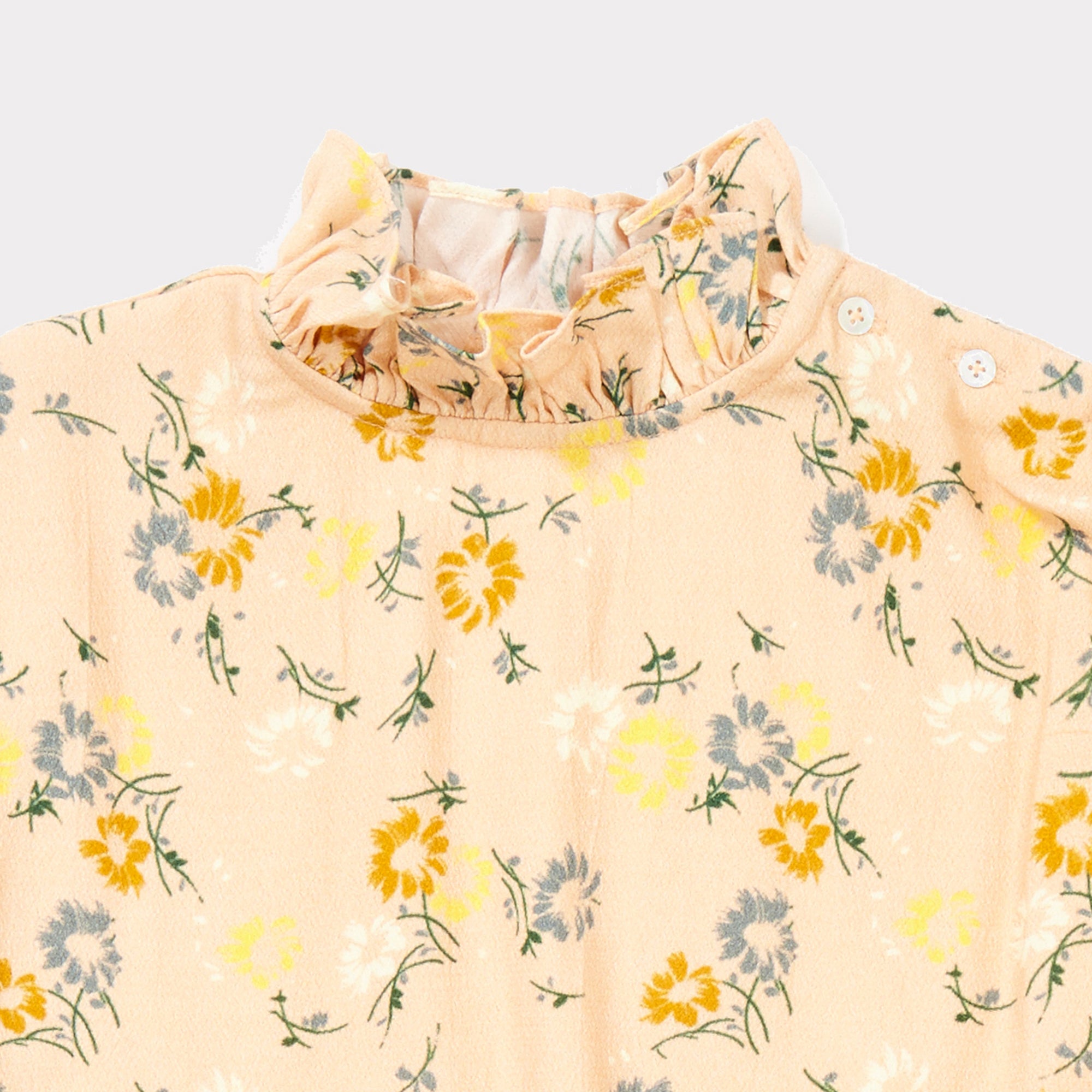 Girls Blush Panted Flower Blouse