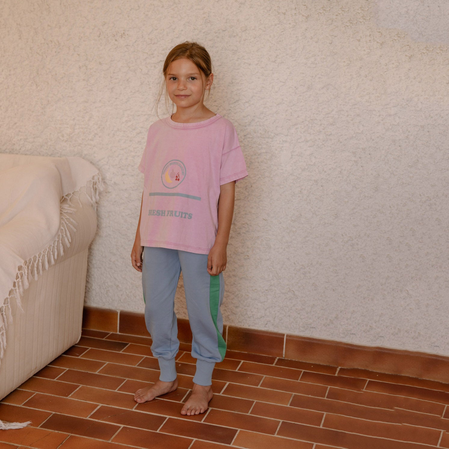 Boys & Girls Pink Logo Cotton T-Shirt