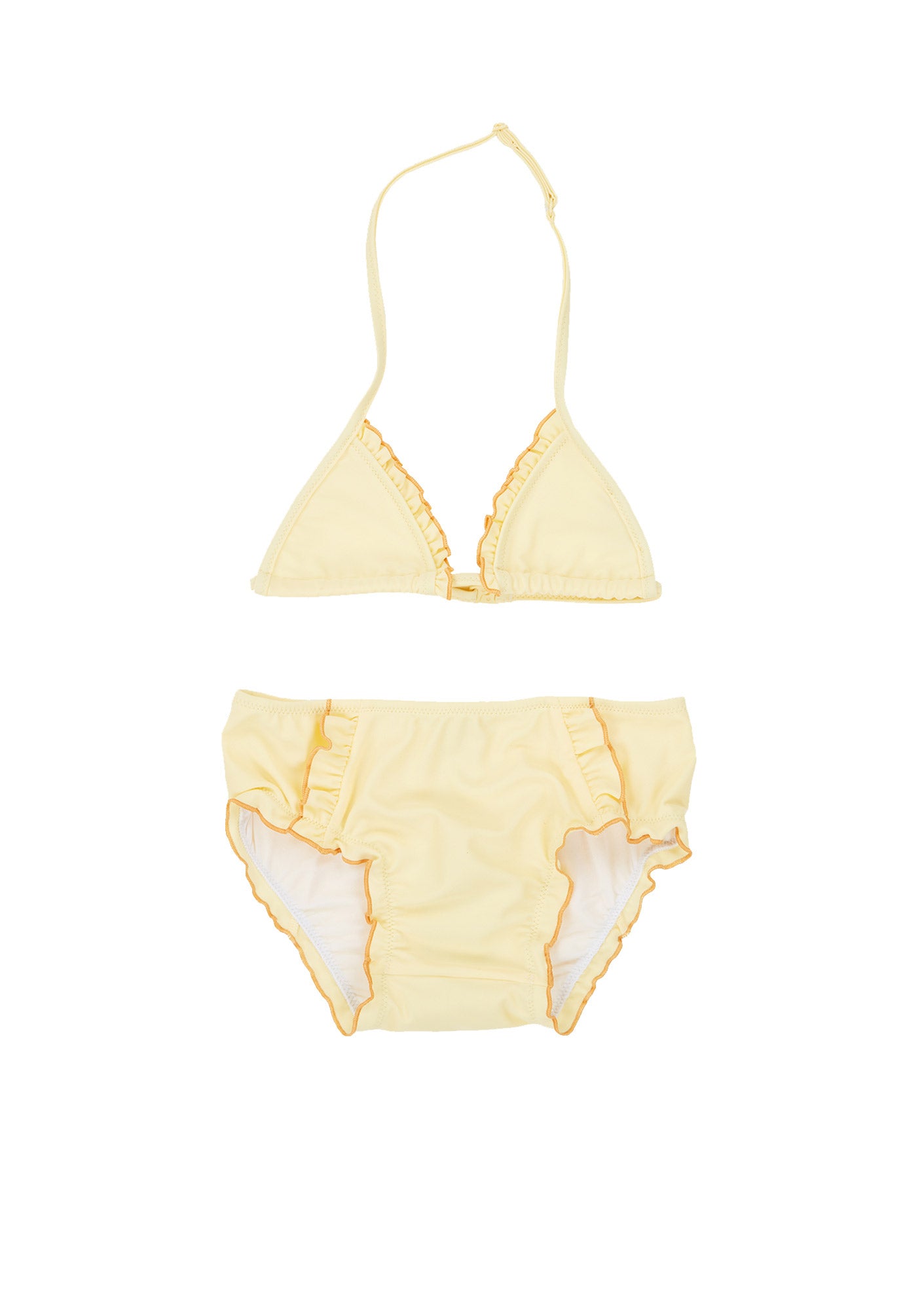 Girls Light Yellow Swimsuit