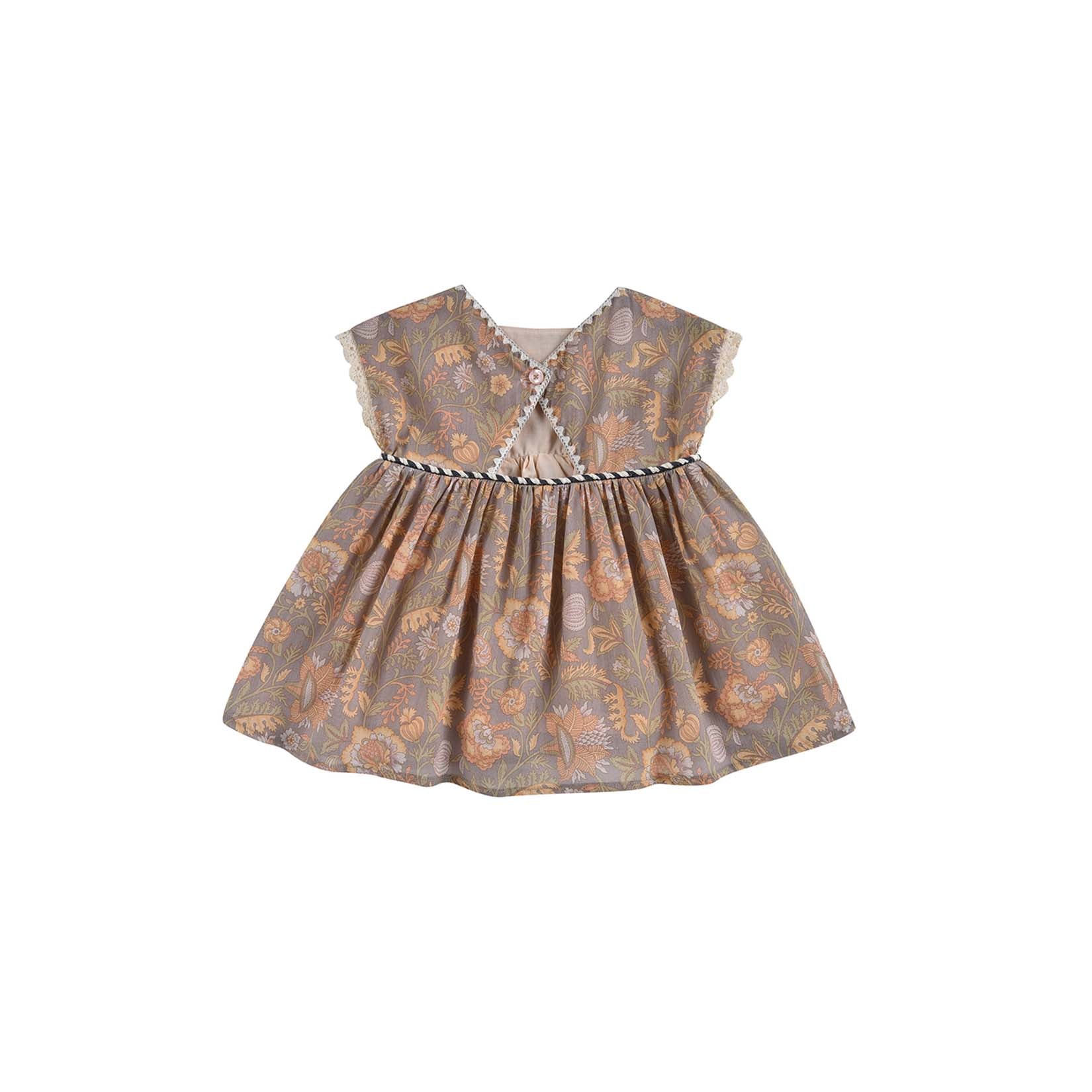 Girls Gery California Flowers Dress