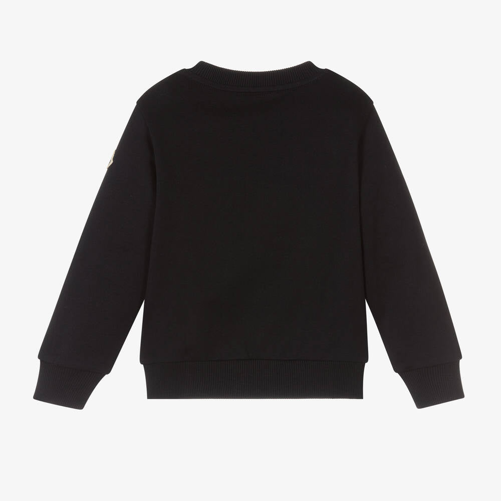 Boys & Girls Navy Logo Cotton Sweatshirt