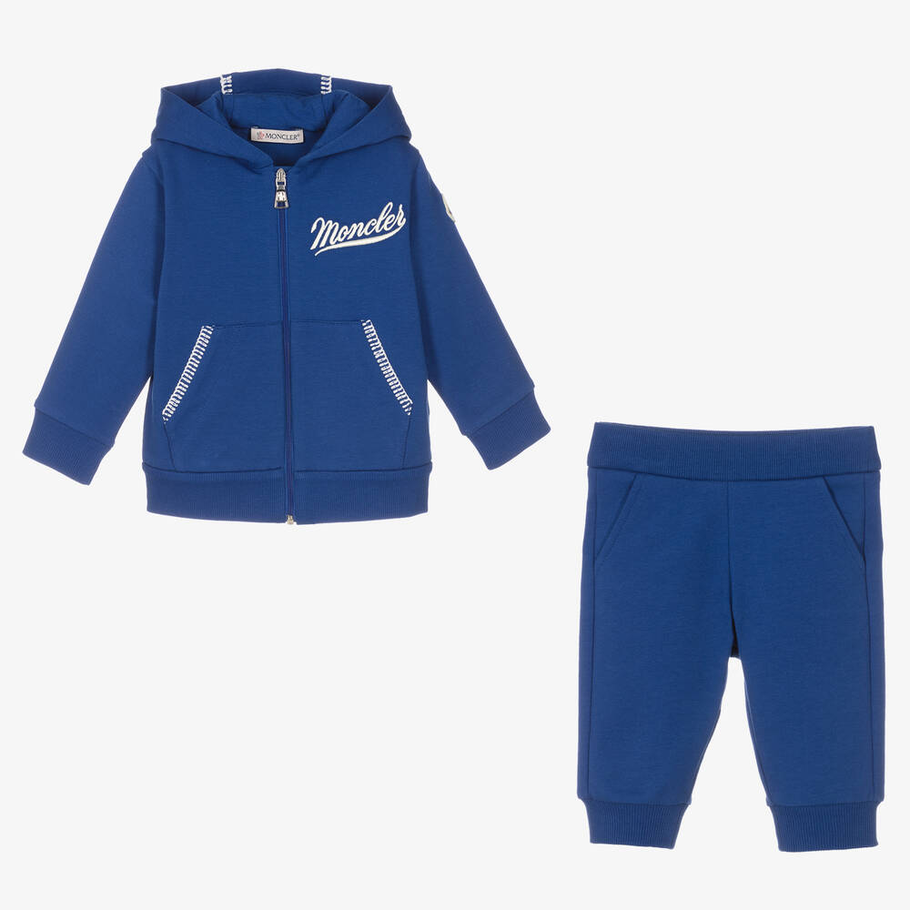 Baby Boys Blue Cotton Set