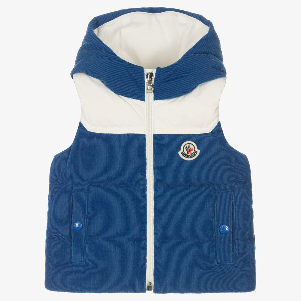 Baby Boys Blue "VASSO" Padded Down Gilet