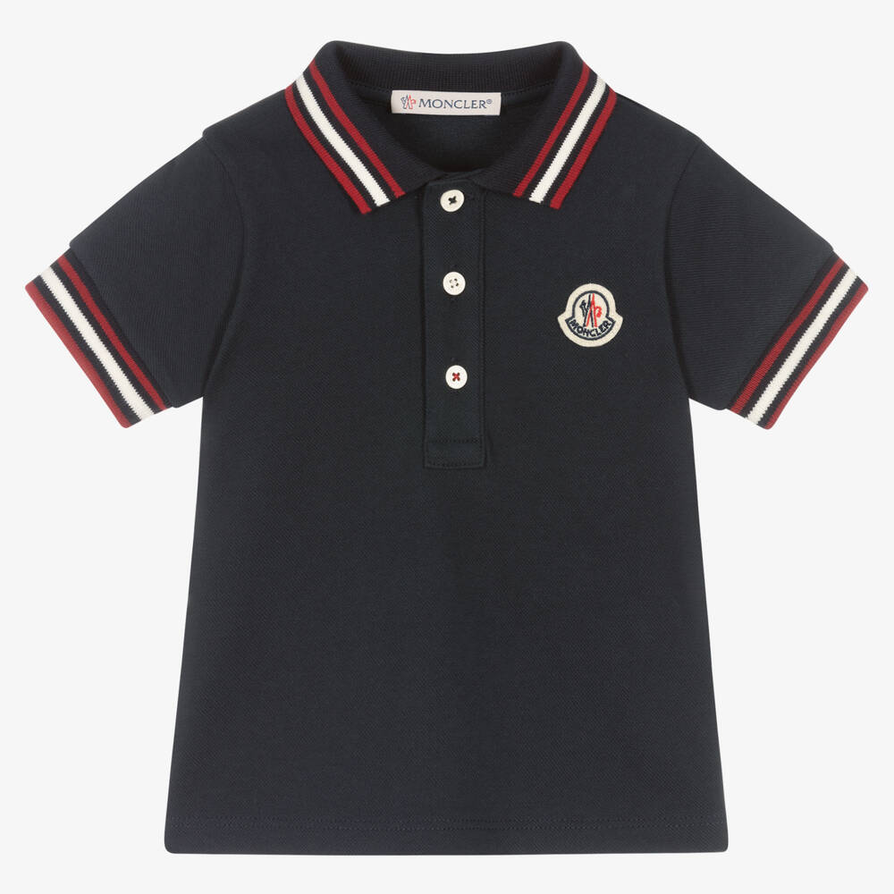 Baby Boys Navy Cotton Polo Shirt