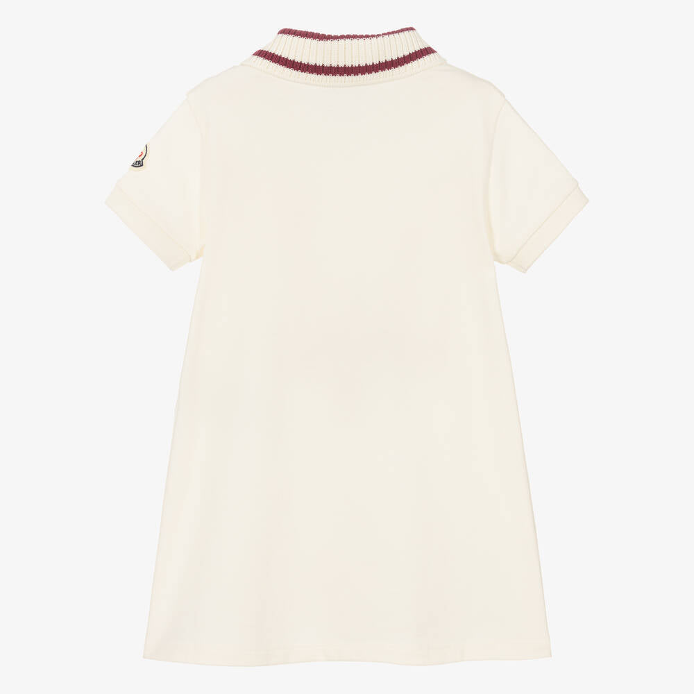 Girls White Cotton Dress