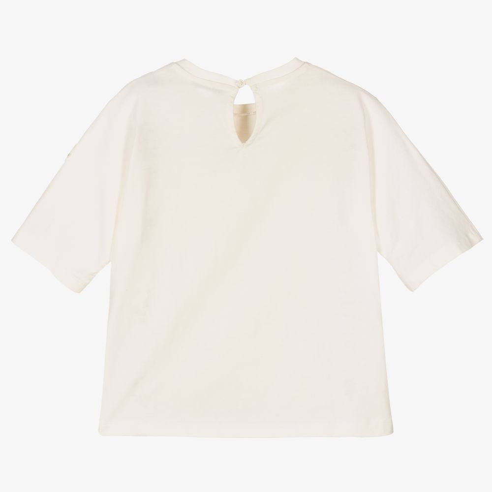 Boy & Girls White Cotton T-Shirts