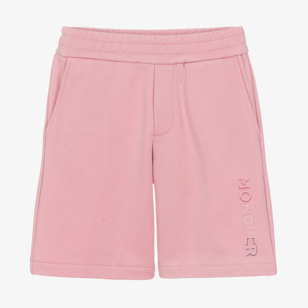 Boys & Girls Pink Logo Cotton Shorts