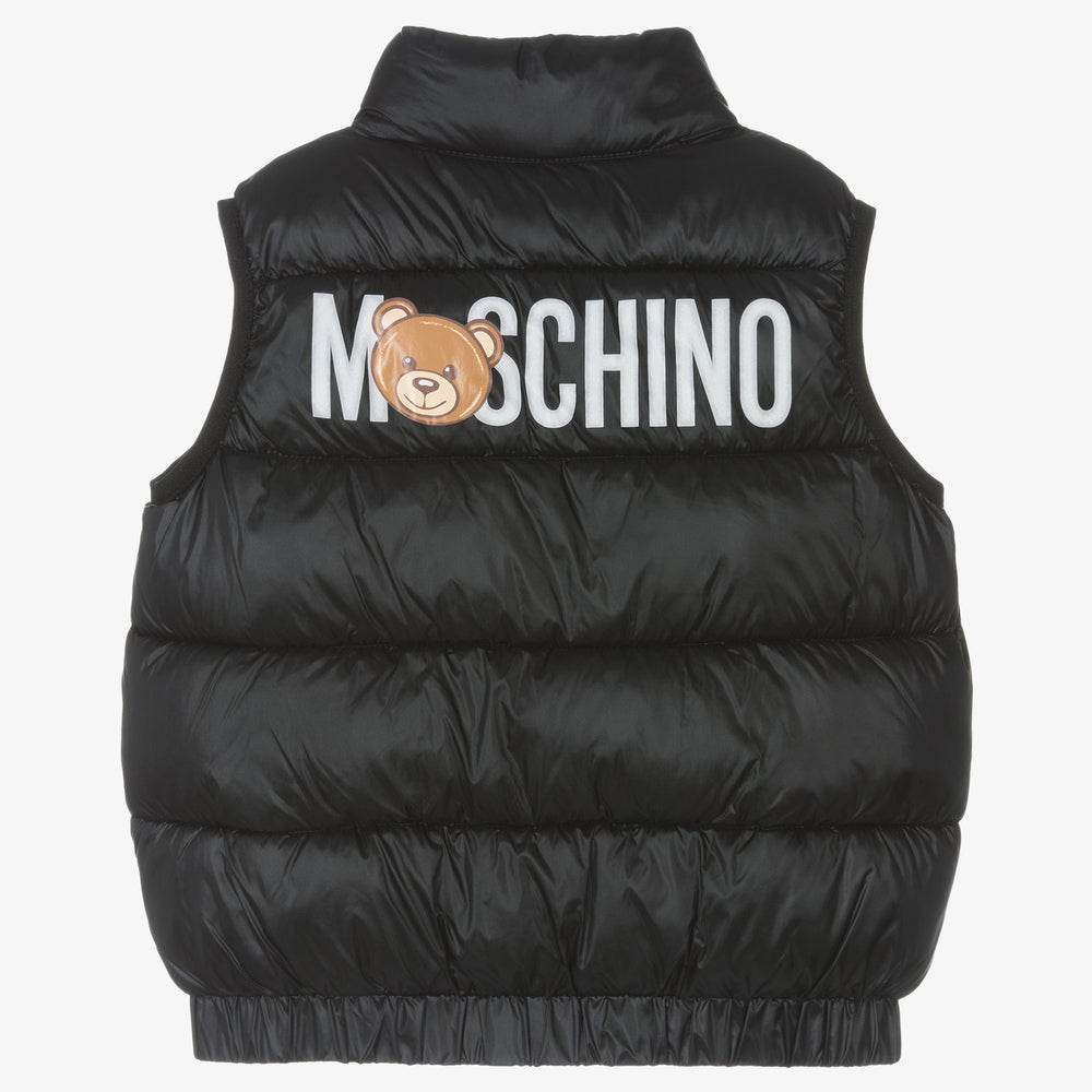 Boys & Girls Pink Logo Padded Gilet