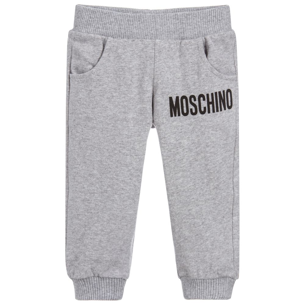 Baby Melange Grey Cotton Trousers