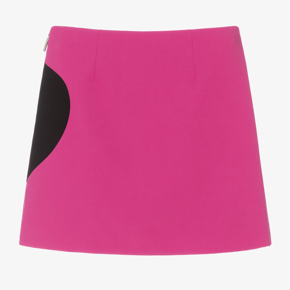 Girls Pink Heart Skirt