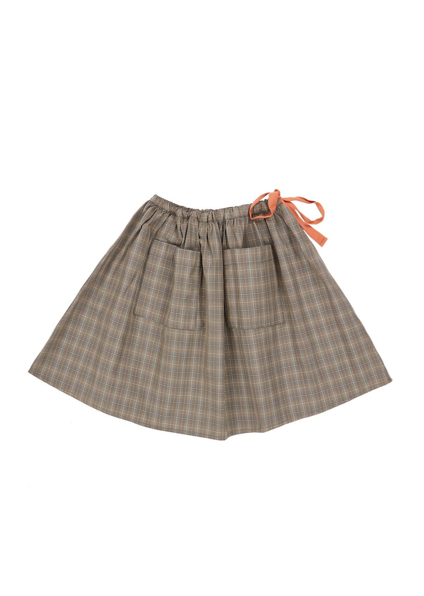 Girls Grey Check Skirt