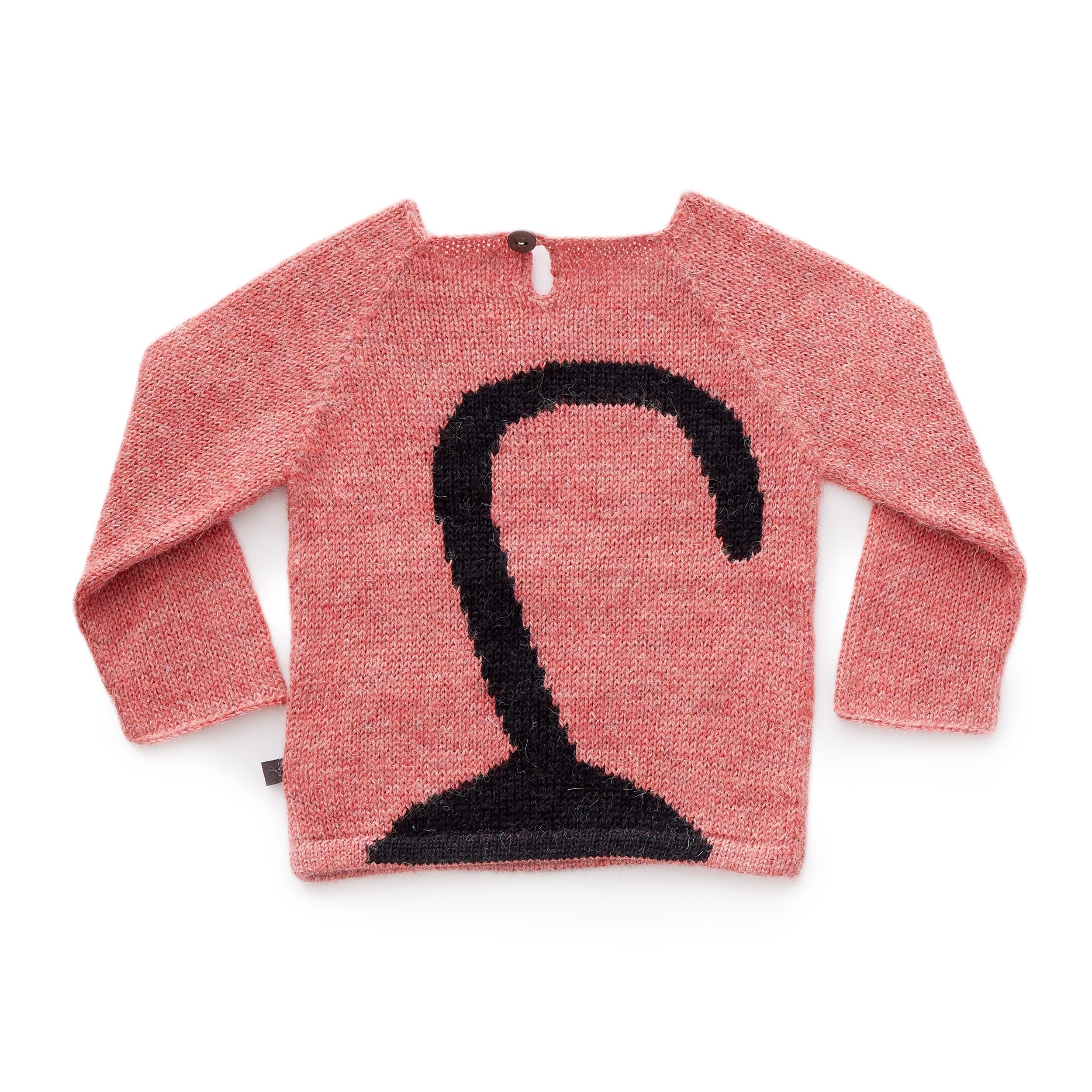 Baby Girls Rose & Night Baby Alpaca Cat Sweater