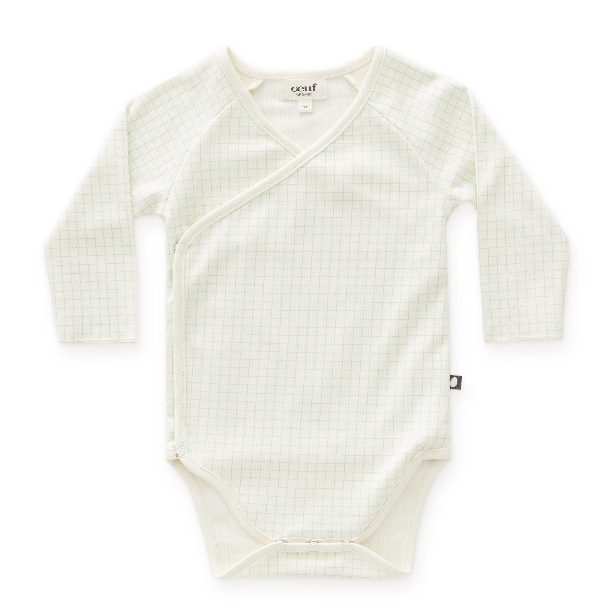 Baby Boys & Girls White Check Cotton Babysuit