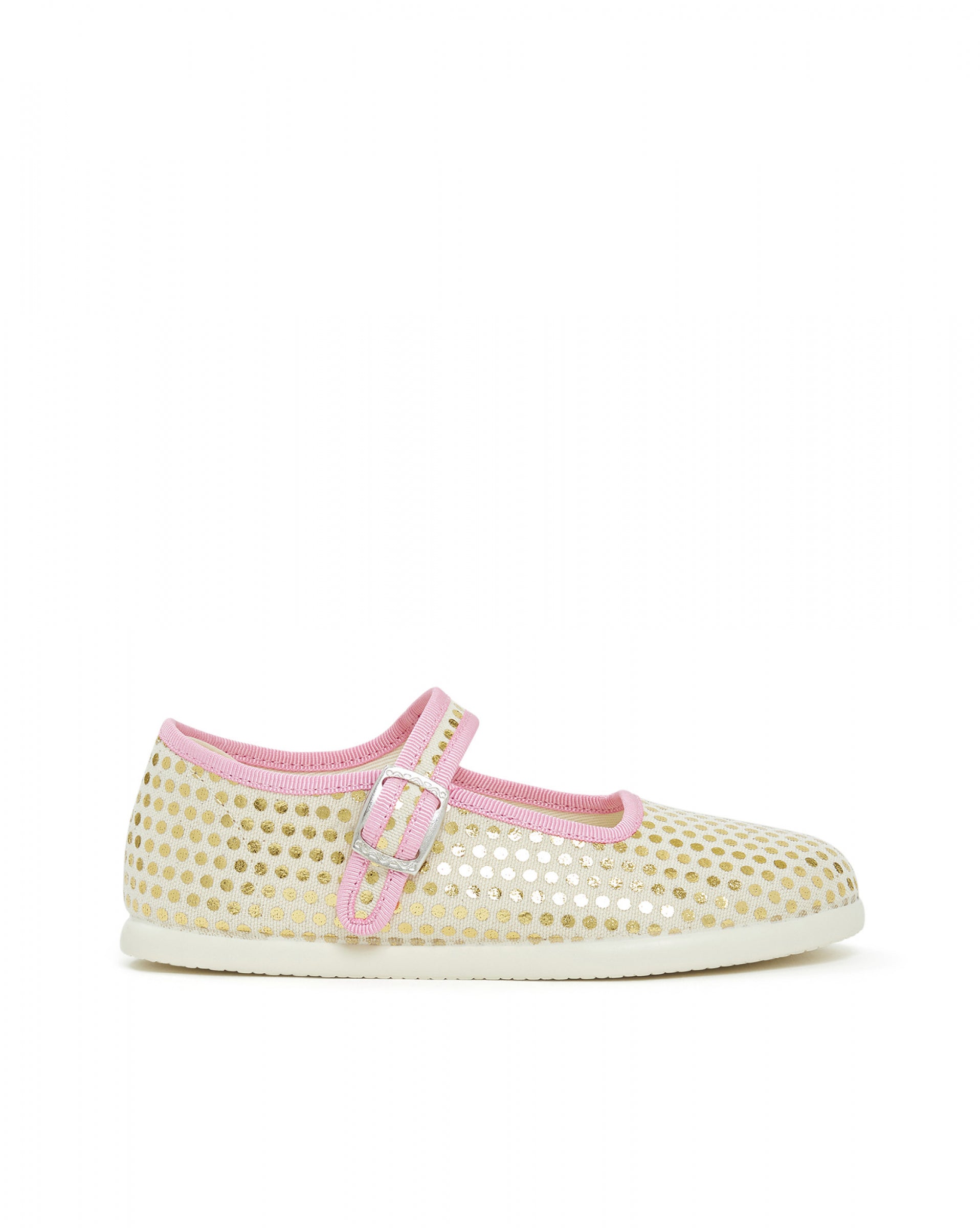 Girls Light Yellow Flat Shoes