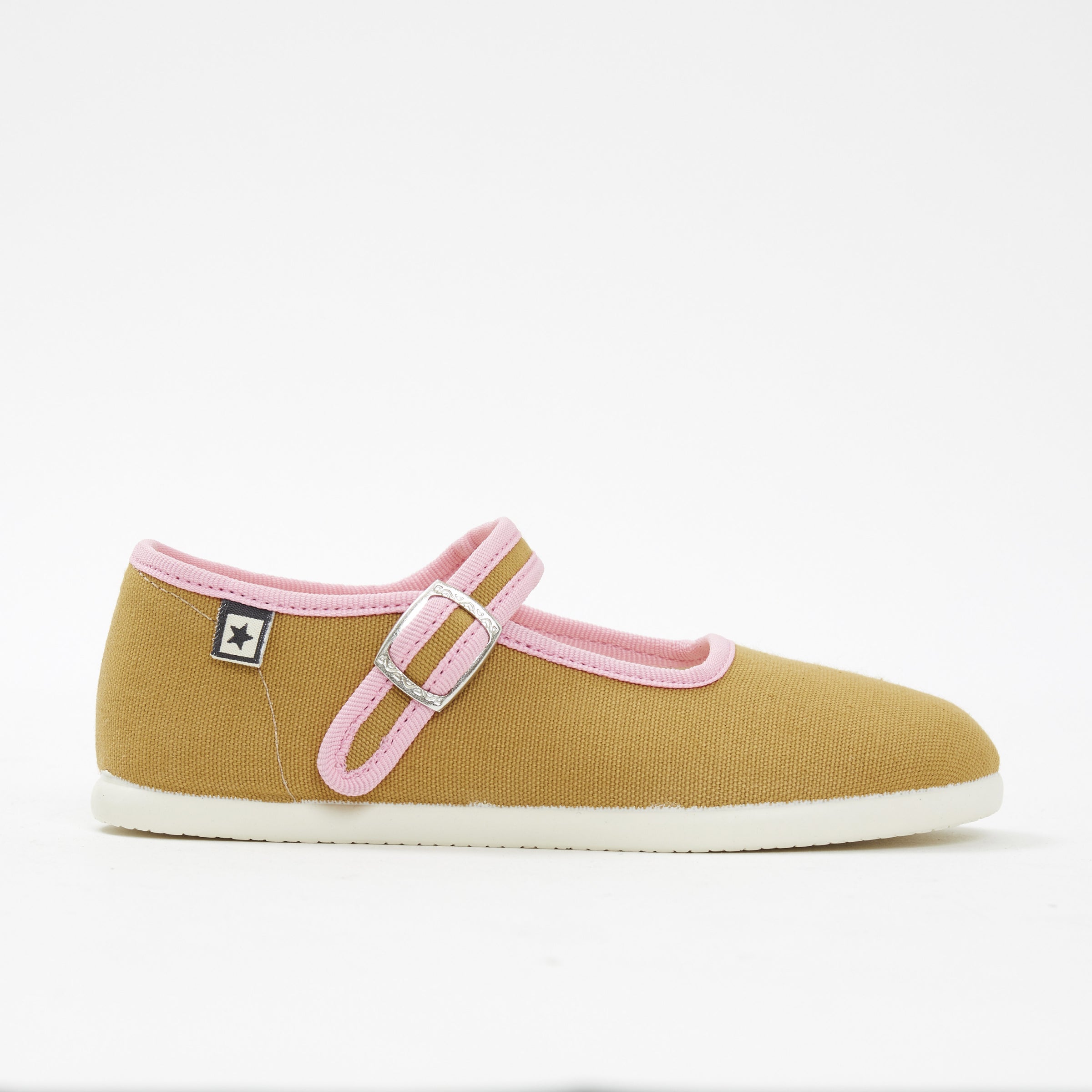 Girls Kaki Flat Shoes