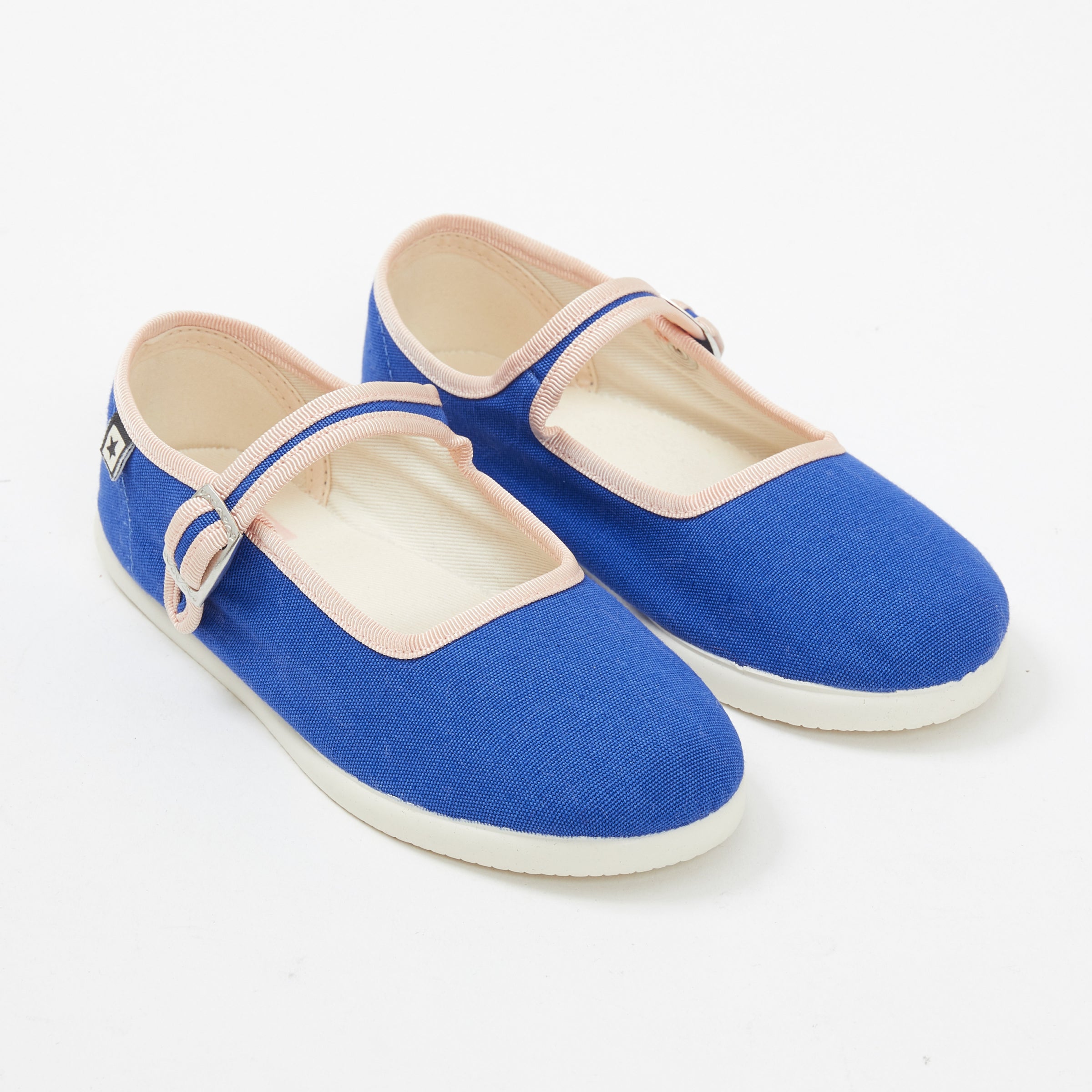 Girls Light Blue Flat Shoes